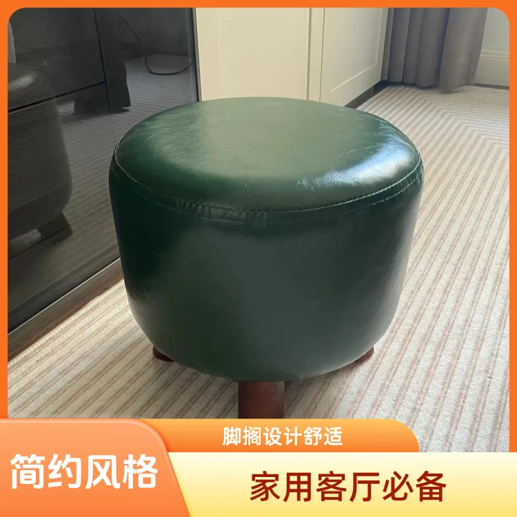 北欧时尚换鞋凳实木软包耐用小凳子时尚创意家用客厅简约