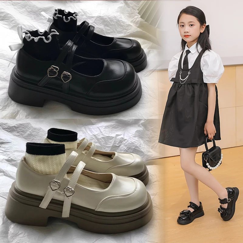 女童小皮鞋2025秋季新款中大童学生休闲儿童乐福鞋女孩公主演出鞋