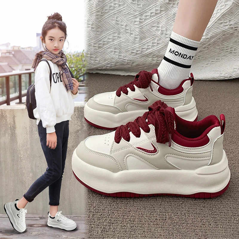 女童运动鞋2025春秋新款休闲儿童小白鞋防滑软底中大童小女孩板鞋