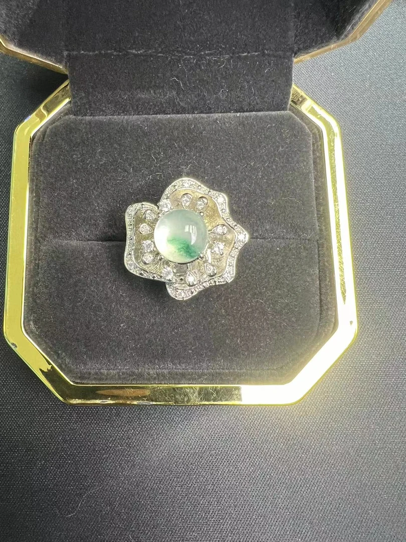 戒指 高冰果冻镶嵌戒指CY:009