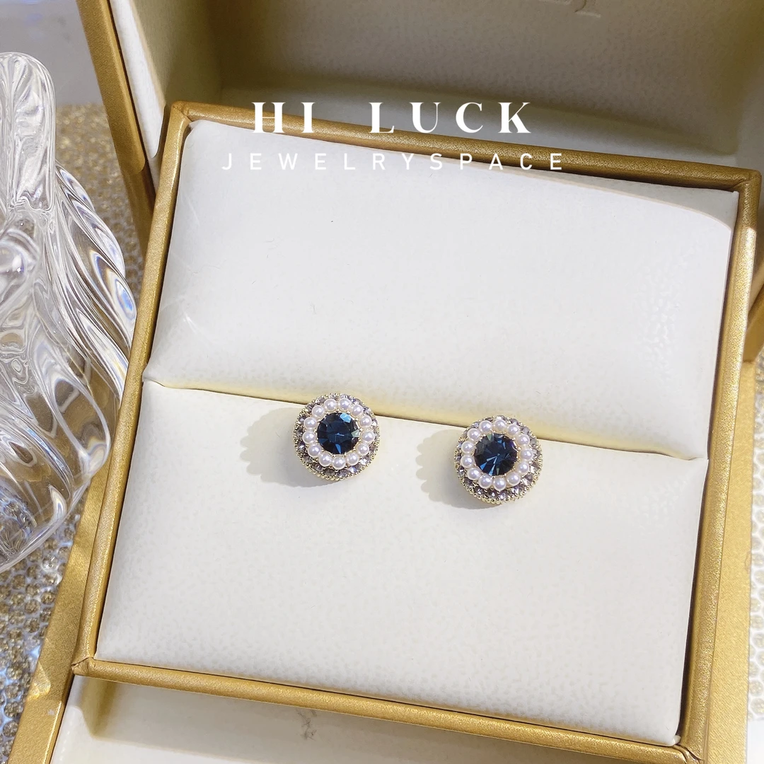 铜合金耳饰 Hiluck百搭时尚圆形民族风轻奢复古耳环女！