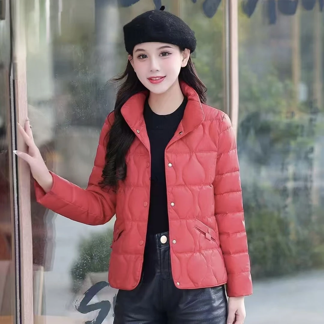 【短款棉服】秋冬妈妈装保暖时尚百搭减龄亲肤厚实短款翻领棉服外套