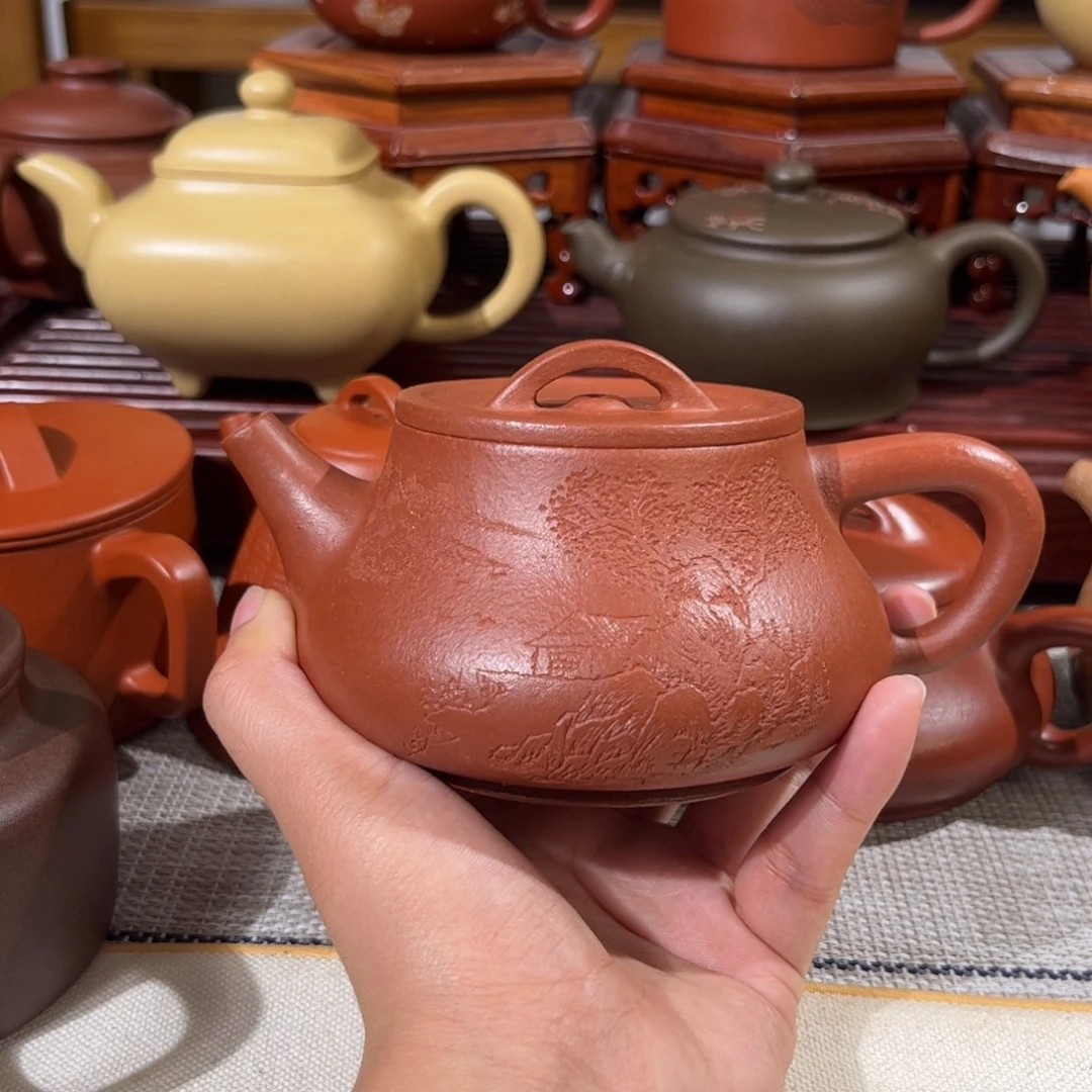 紫砂茶壶降坡泥灵瓢240cc