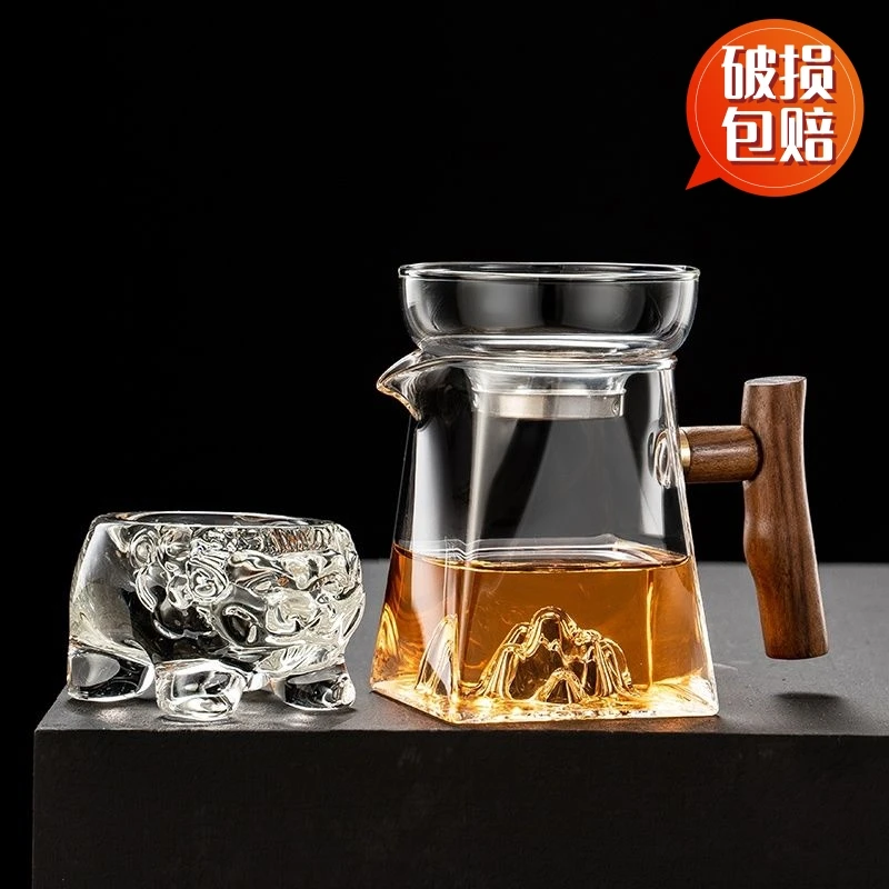 透明高档加厚玻璃耐热过滤手工功夫茶具茶海分茶器茶漏套装茶道