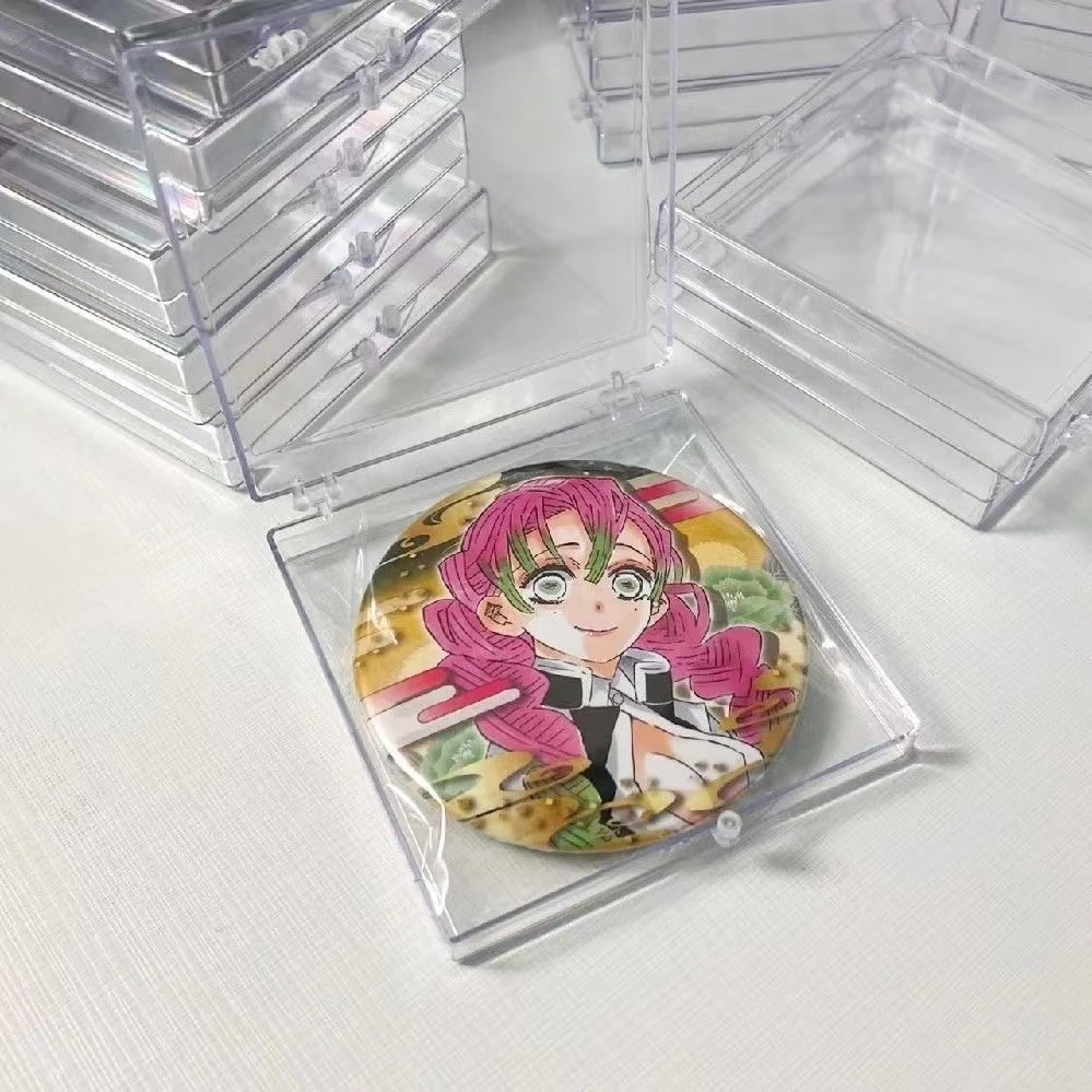 吧唧收纳盒周边谷子动漫挂件徽章胸针学生分类透明防尘整理展示架