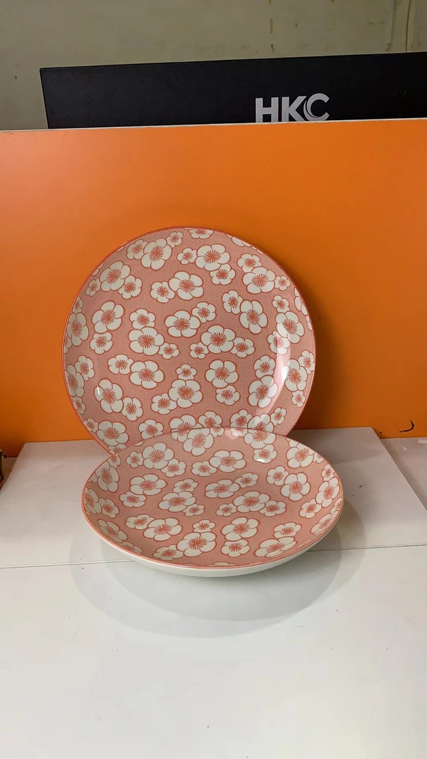 D6659（大口径25.5高4.5，小口径22.5高4）陶瓷餐具不带礼盒f60