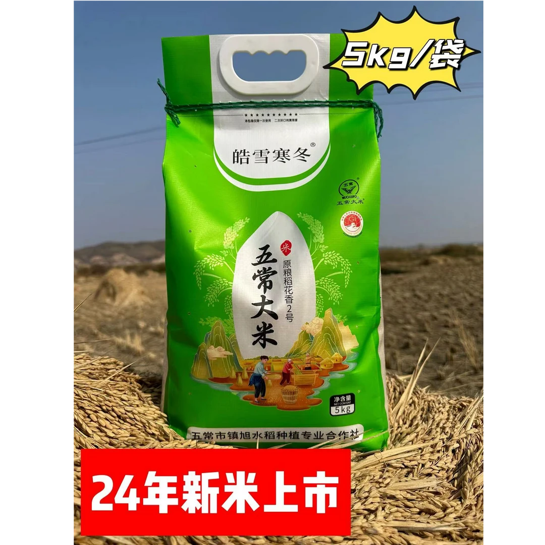 【2024年新米】皓雪寒冬正宗五常大米 执行标准GB/T19266  5kg*1袋