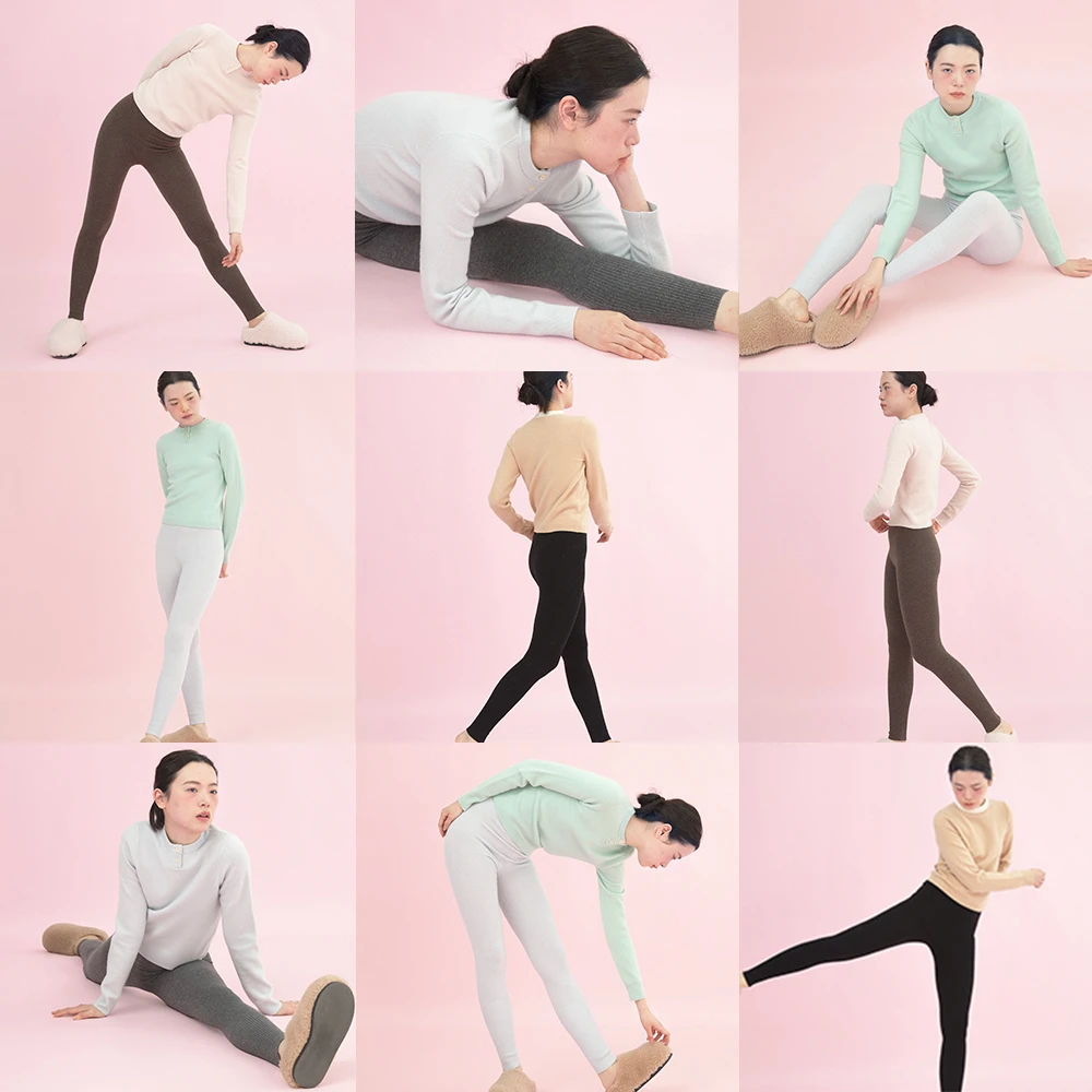 “小羊绒系列”365+daily care羊绒的御寒暖糯「舒适弹力打底裤」