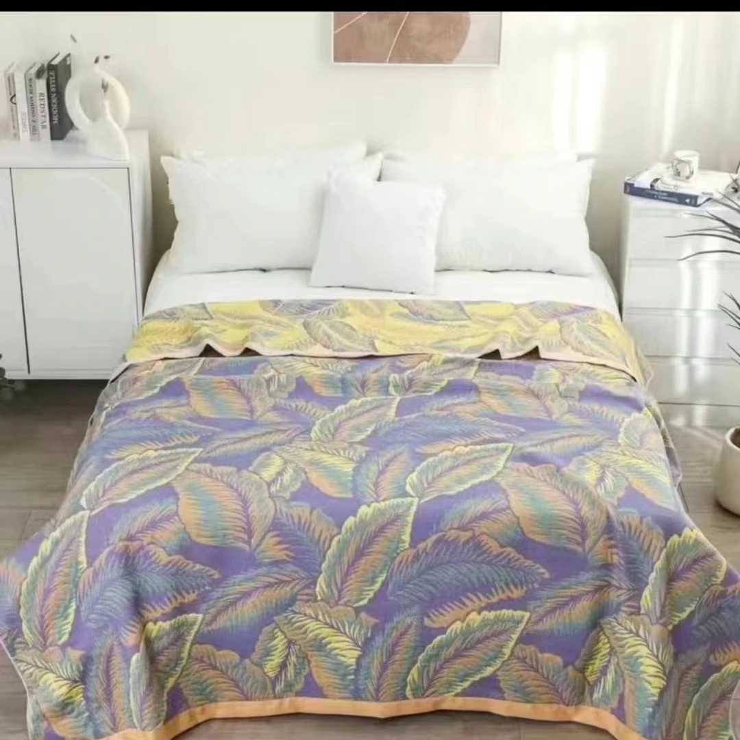 【芭蕉叶H】150*200cm纱布床盖盖毯