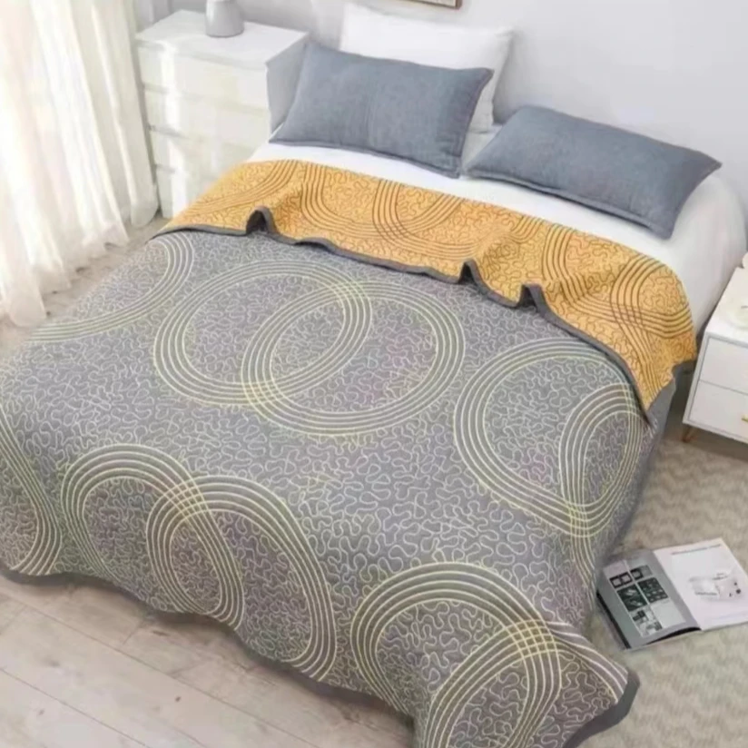 【年轮H】2米*2.3米轻奢亚麻多功能四季床盖