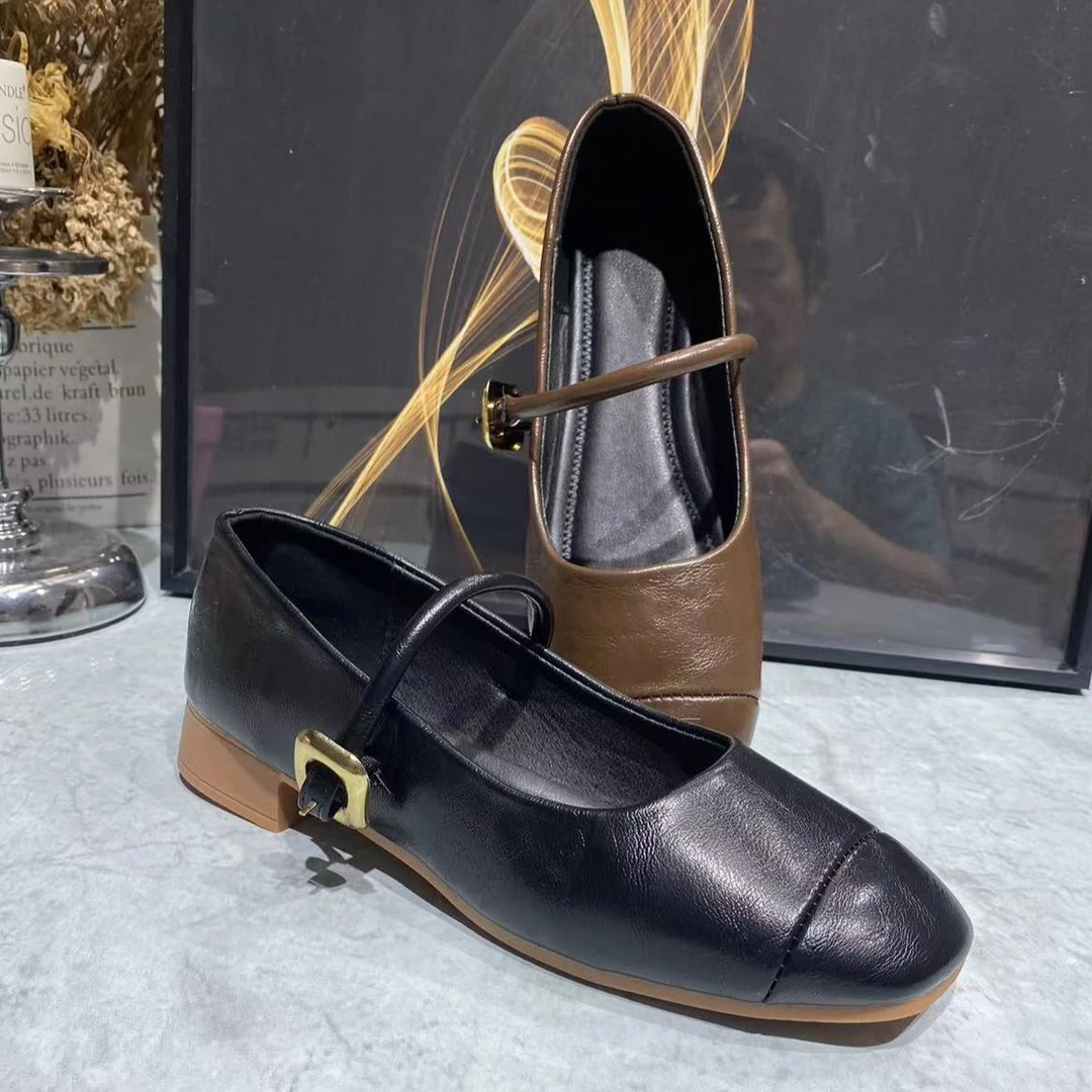 9920圆头乐福鞋时尚休闲百搭复古英伦风厚底女单鞋