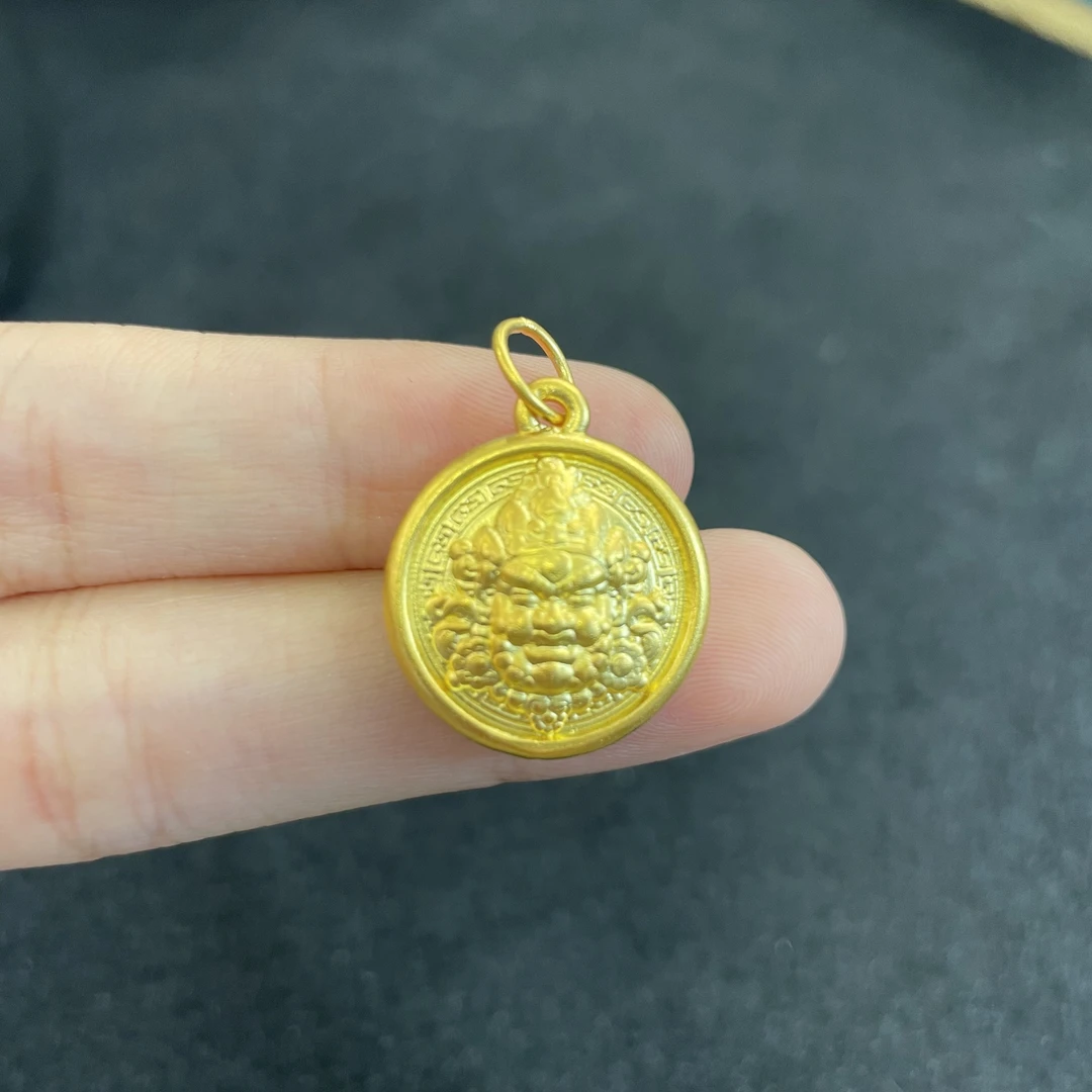 足银银制品 【小魏总珠宝】足银黄财财吊坠（18×4mm）