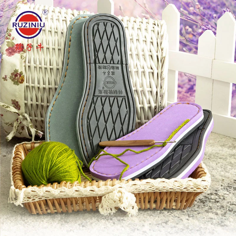 5送一孺子牛防滑耐磨牛筋鞋底拖鞋底钩拖鞋底子手工编织轮胎鞋底