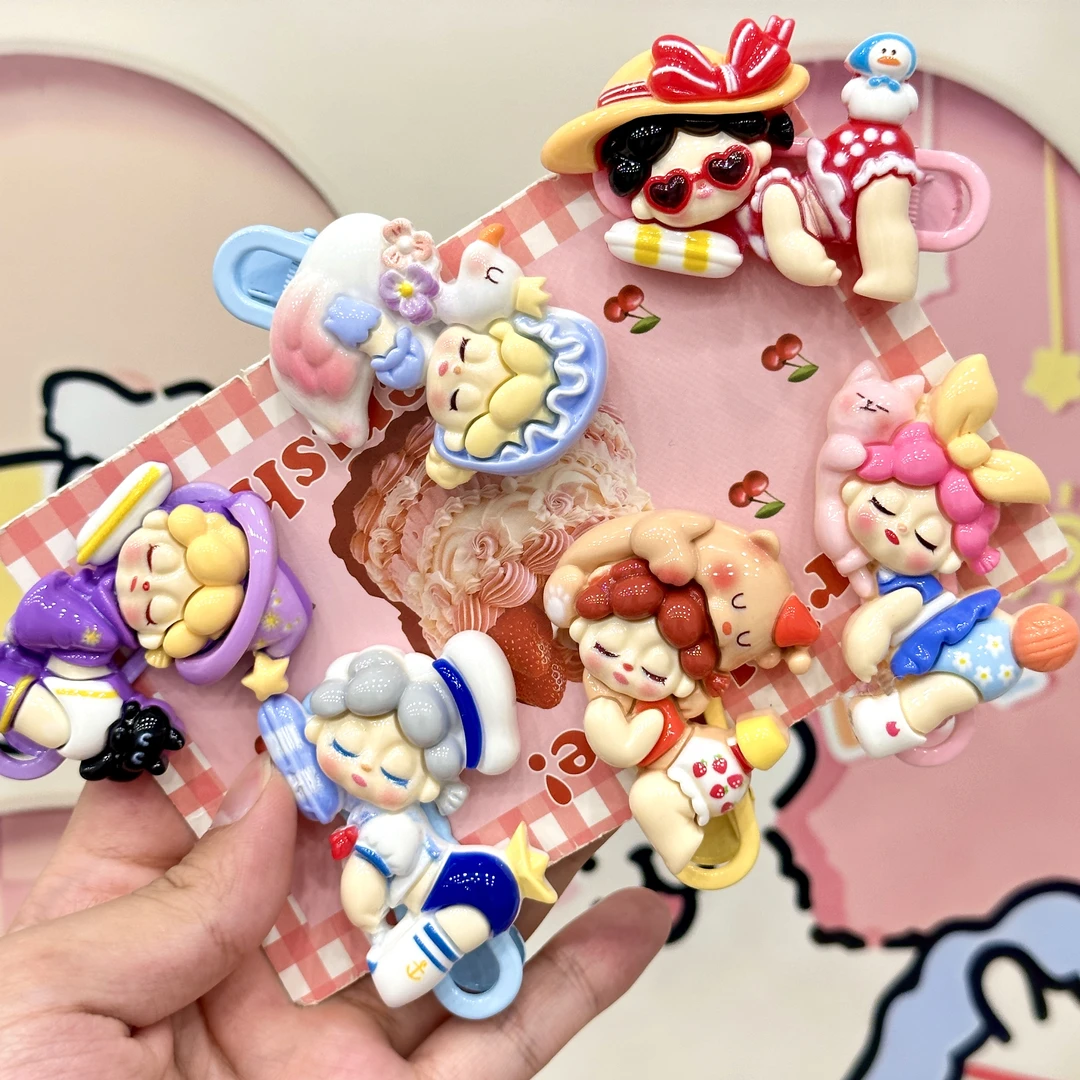 睡美人温迪发夹儿童手工女童可爱发卡彩色小女孩韩版网红甜美弹力