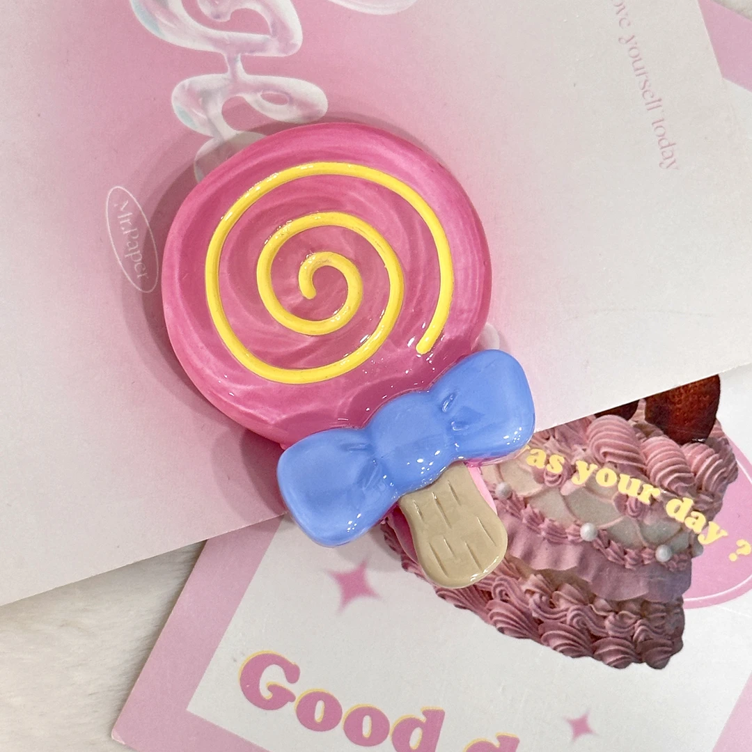 FENSE棒棒糖发夹刘海小夹子儿童轻奢时尚可爱亲子发卡粉色小众