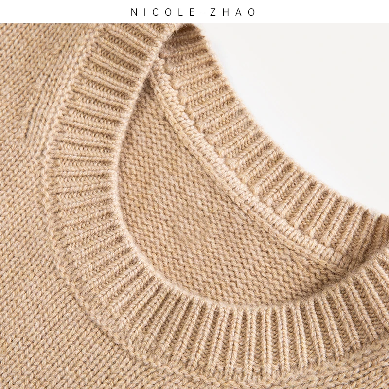 BS2583（左岸咖啡连衣裙）【贵姐NICOLE】轻奢羊毛羊绒四平连衣裙