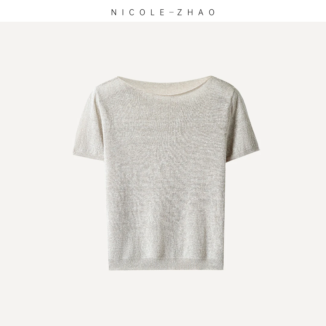 MK5004【贵姐NICOLE】高端设计师意大利进口纱线针织上衣女针织衫