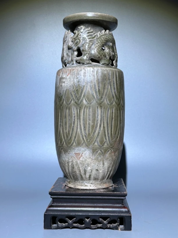 耀州窑，盘龙瓶（生坑）