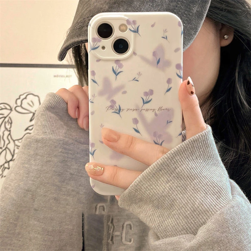 满屏蝴蝶适用iPhone15/14promax手机壳13女12华为/oppo/小米/vivo