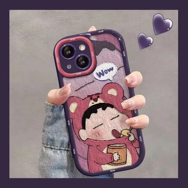 油画小新适用iPhone15/14promax手机壳13女12华为/oppo/小米/vivo