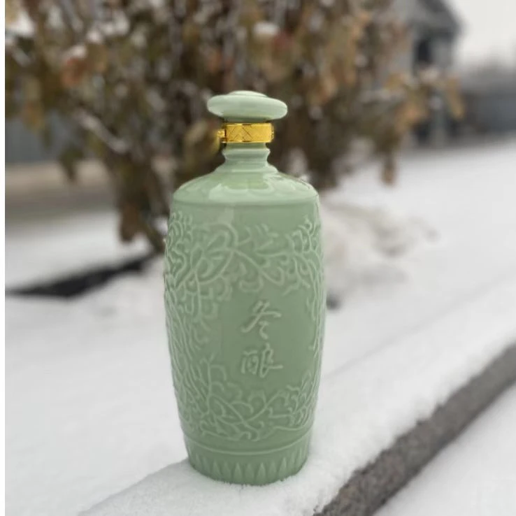 醉清欢冬酿酒清香型白酒陶瓷坛装53度53度1500ml