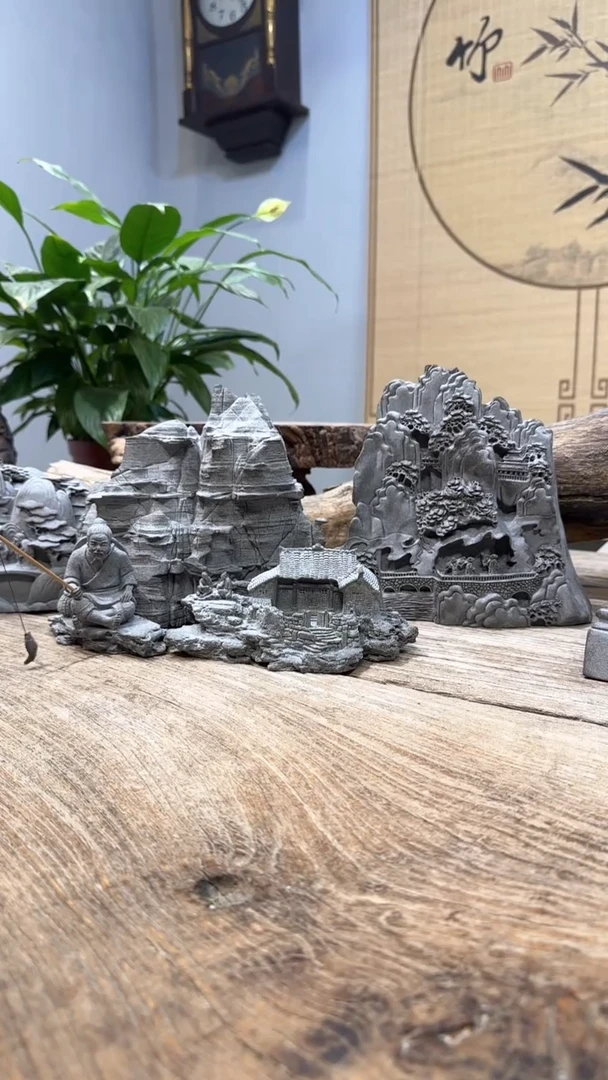 【闪购商品】平步青云+迎客松+千层假山+钓鱼