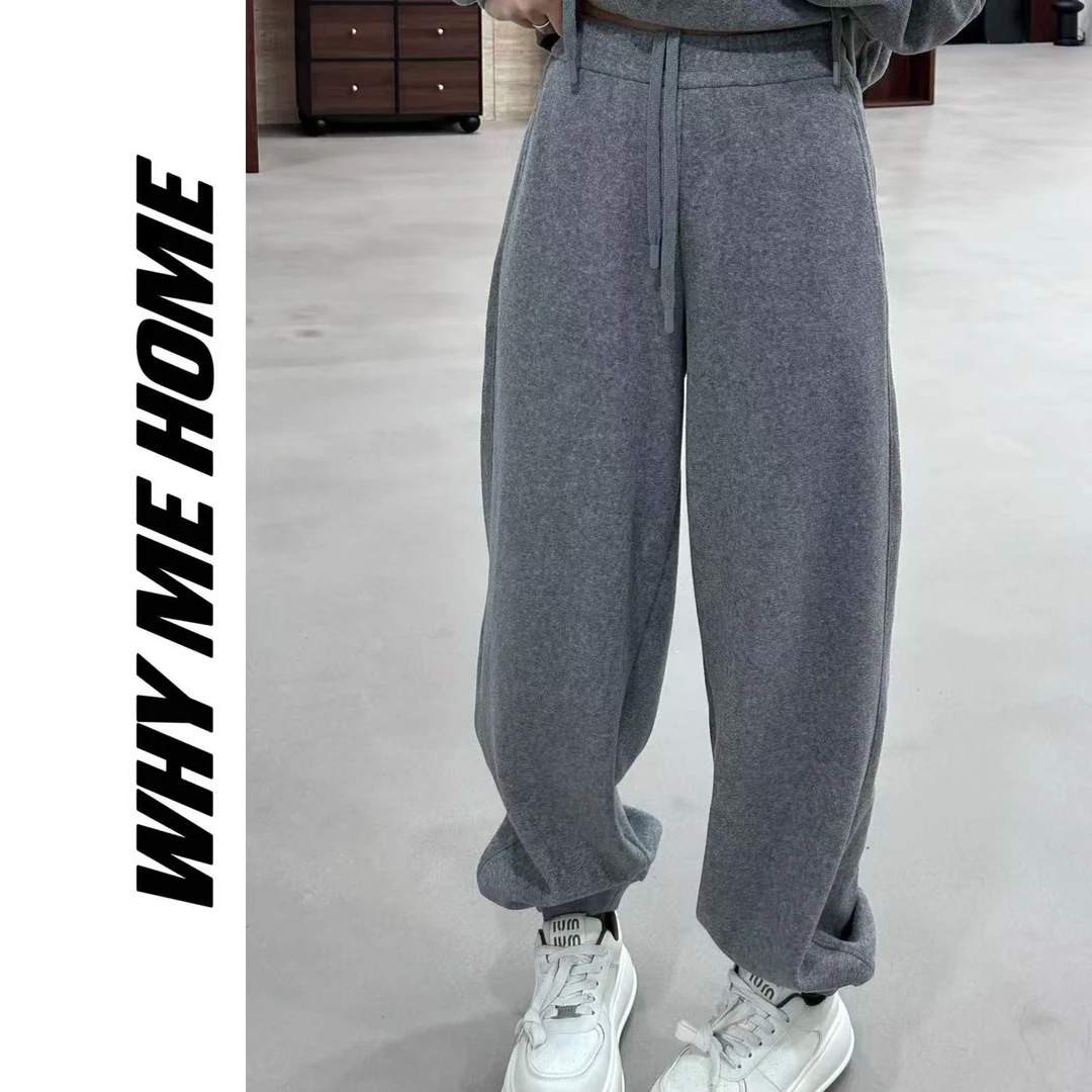 【自由套装裤子】抗风加厚克拉珊瑚绒面料欧货卫裤7707