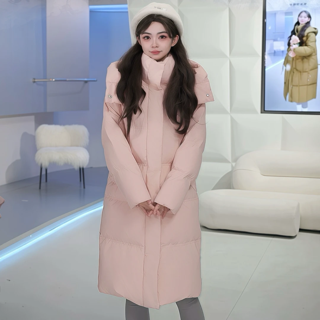 TNSNOWZD宽松运动休闲时尚潮流保暖加厚绣花羽绒服TSD2426