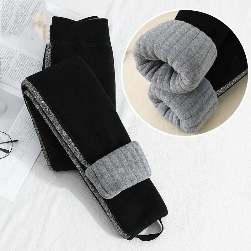 女童棉裤冬加厚打底裤加绒裤子秋冬外穿宝宝保暖超厚三层