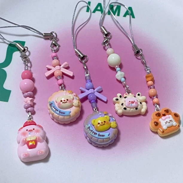 卡通可爱个性创意挂绳食玩手机链手工包挂链可爱挂绳