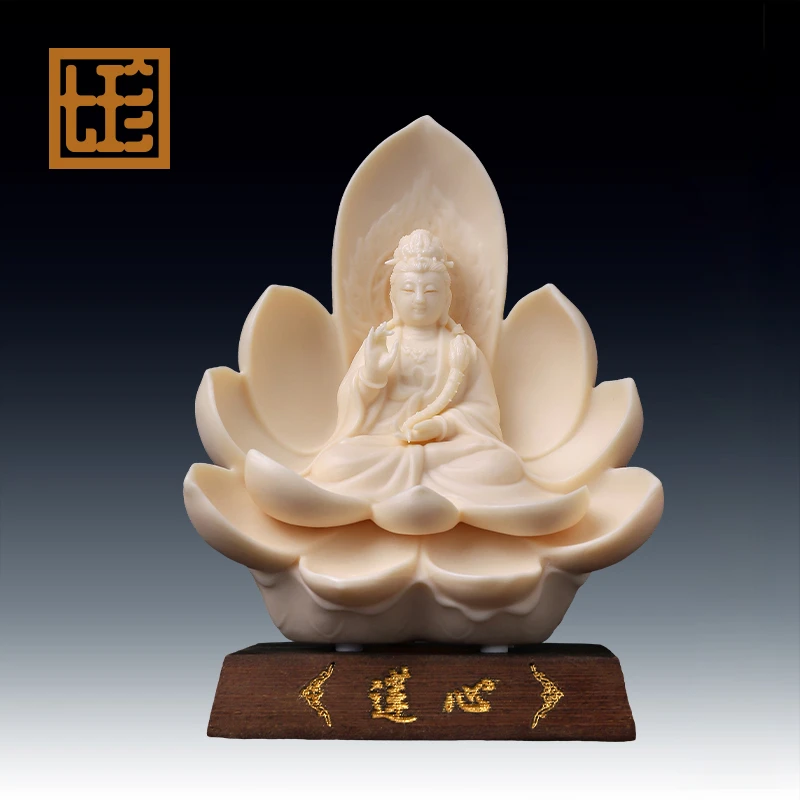 七珍 陶瓷《莲心大/势/至》瓷像摆件家用林弋新家居艺术装饰品