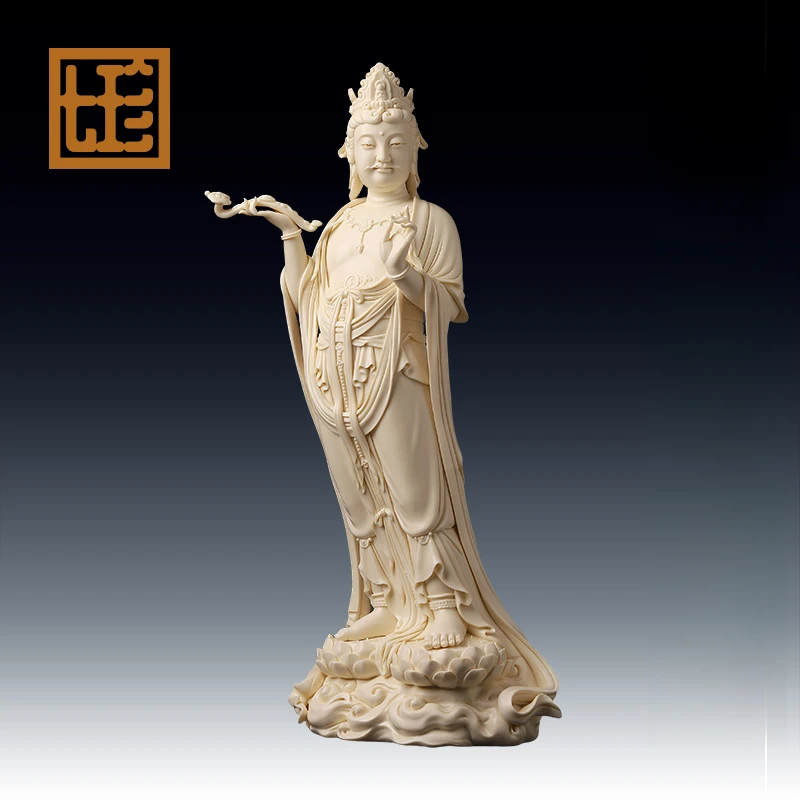 七珍 陶瓷摆件《观/音 》家居工艺品陶瓷装饰品