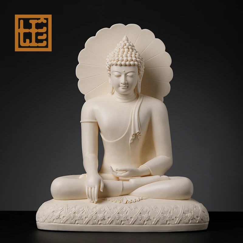 七珍林建平陶瓷摆件《15英寸释/迦/牟/尼等身像》如/来工艺品