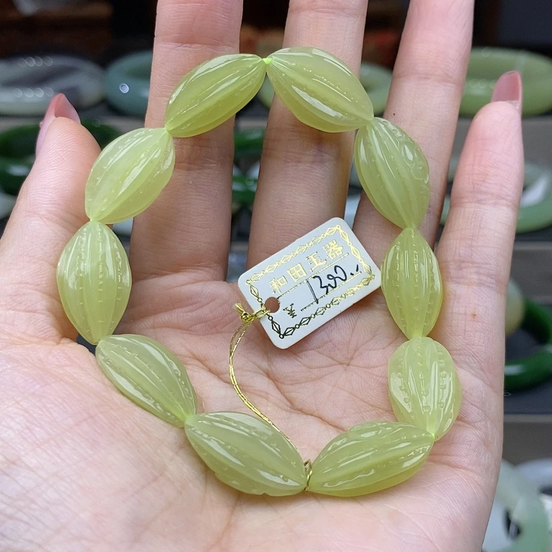 和田玉手串未镶嵌