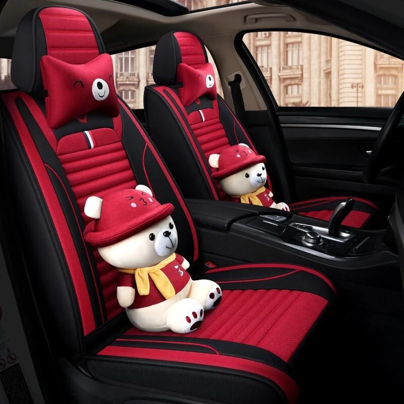 2021款荣威RX5 MAX自动豪华座舱版专用汽车坐垫全包卡通亚麻座套