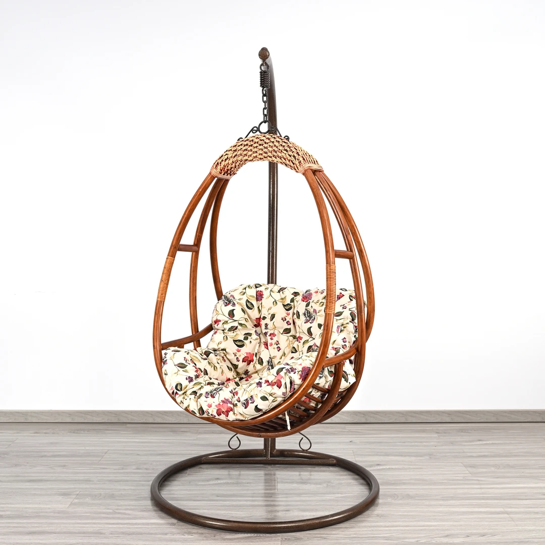 全藤3号吊篮  新中式 简约 家用户外书房卧室阳台 藤椅 吊篮