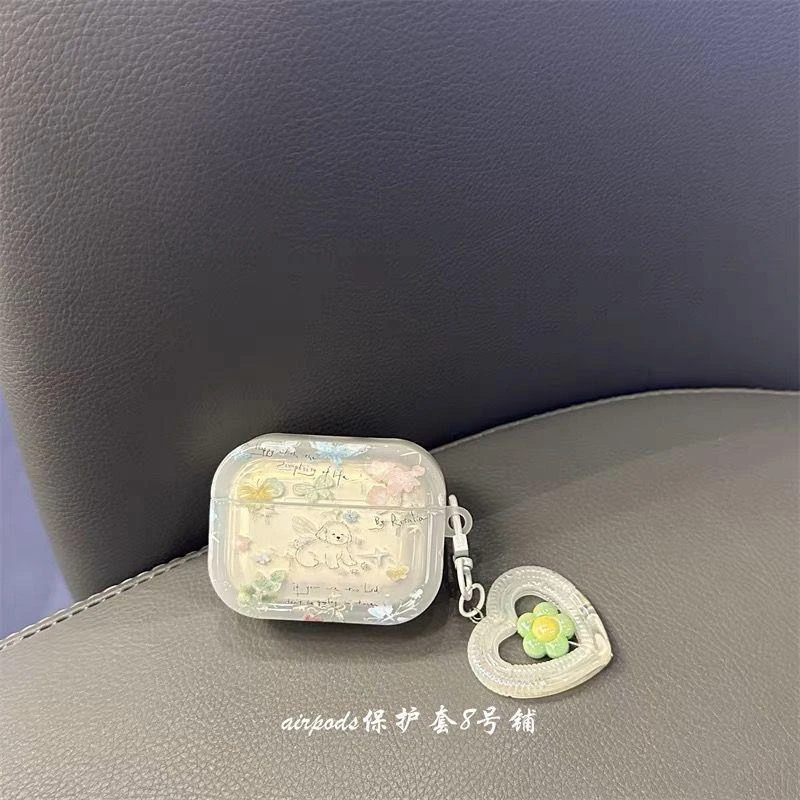 透明小清新小狗狗苹果无线蓝牙耳机保护套airpods pro1代2代3代壳