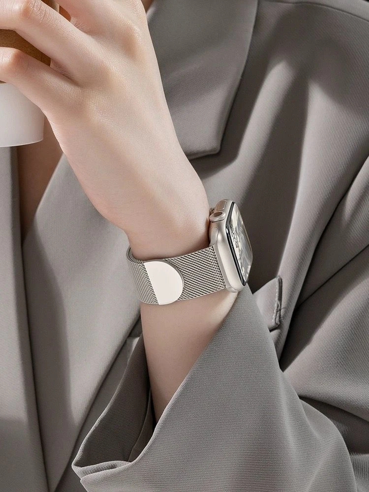 适用iwatch8苹果表带S9/8/7applewatch9代磁吸表带ultra女