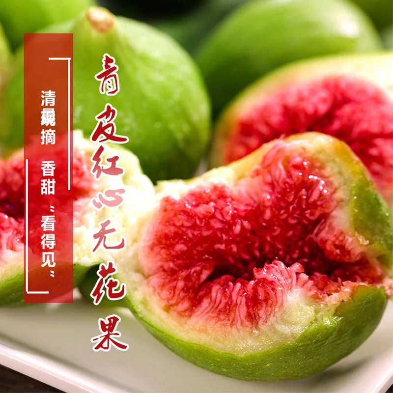 【顺丰空运】无花果鲜果现摘软糯香甜产地直发青皮无花果新鲜水果果