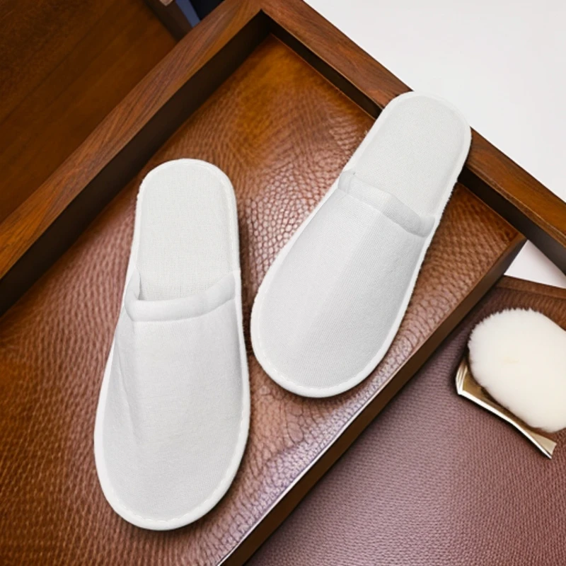 一次性真棉布拖鞋居家待客旅行便携酒店宾馆民宿家用招待透气防滑