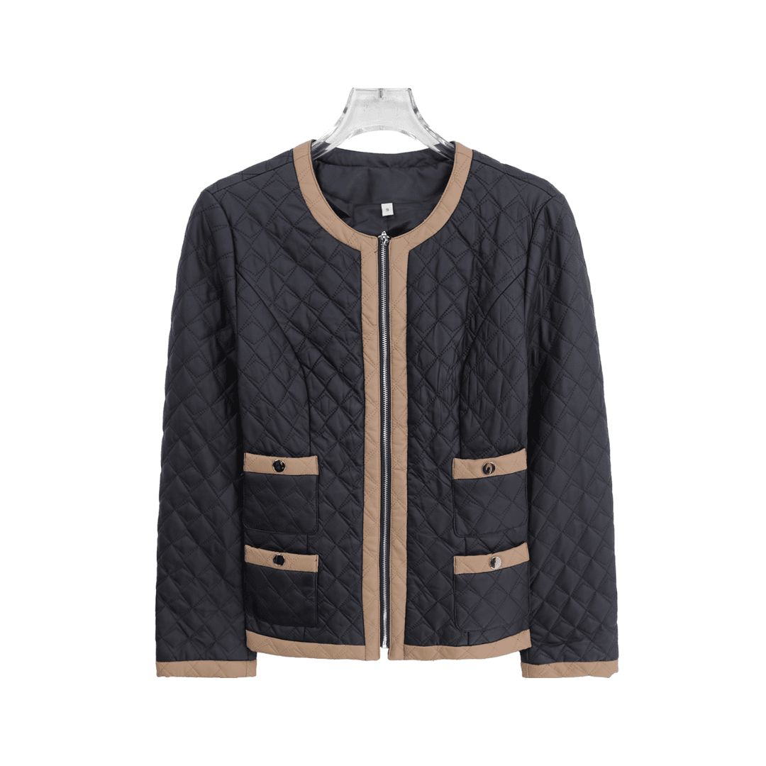 简约撞色小香风高级感名媛轻奢外套S3247