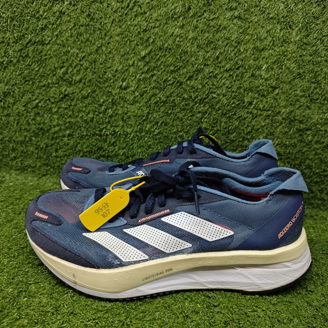 42码二手正品adidas Adizero Boston 11 舒适运动马拉松 网布减震