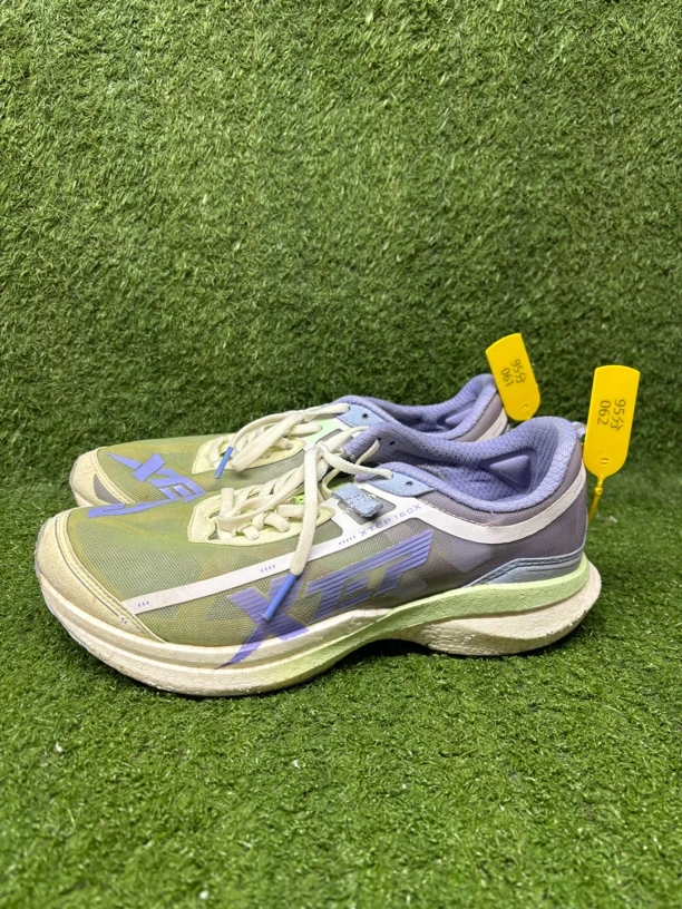 37.5码二手正品特步 竞速160X 1 马拉松专业跑步鞋 女款 绿紫