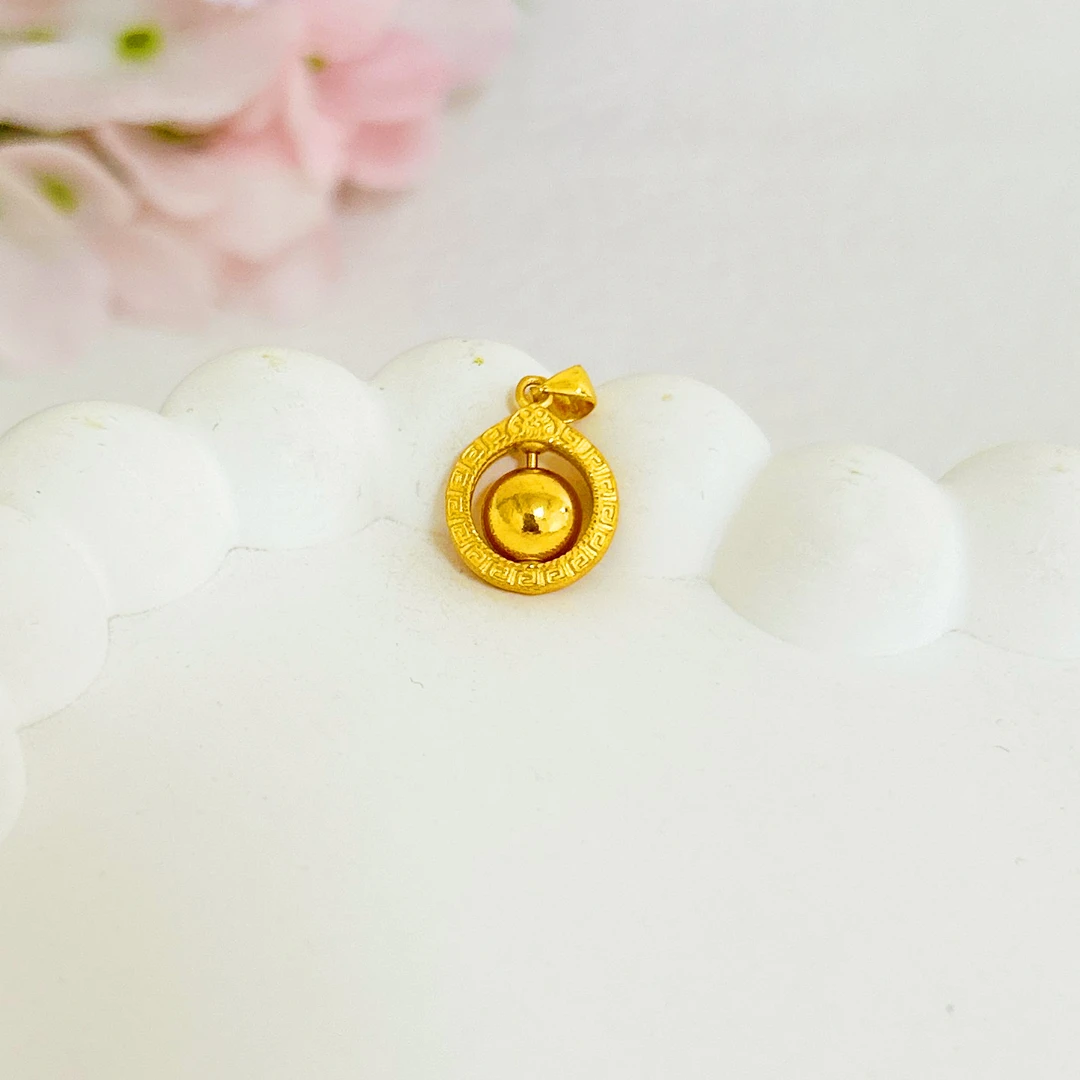 足金999时来运转吸米星吊坠5G工艺黄金首饰按克卖