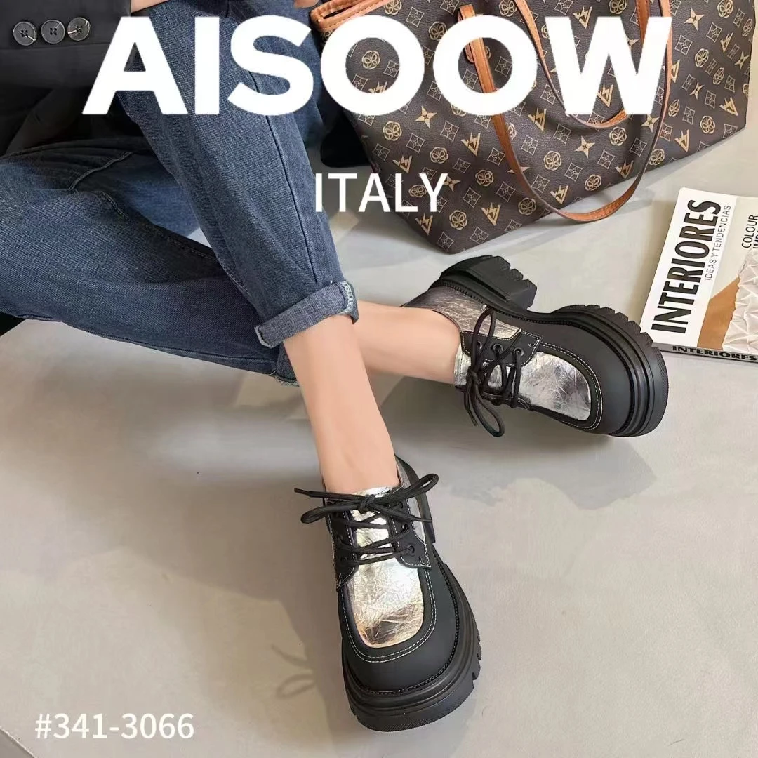 系带乐福鞋厚底时尚舒适百搭