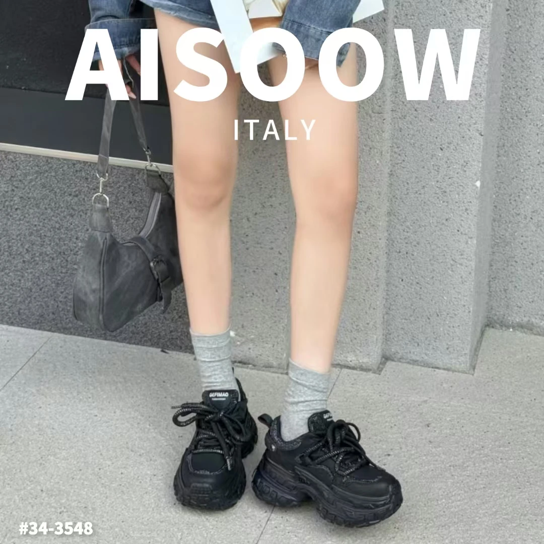 老爹鞋时尚百搭厚底系带