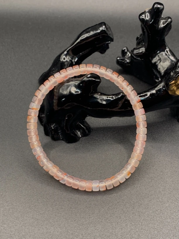 川料瓦西南红冰飘药片手串