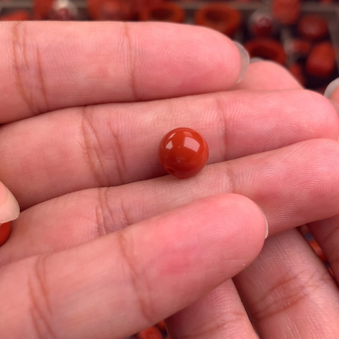 南红玛瑙珠子9+未镶嵌珺*