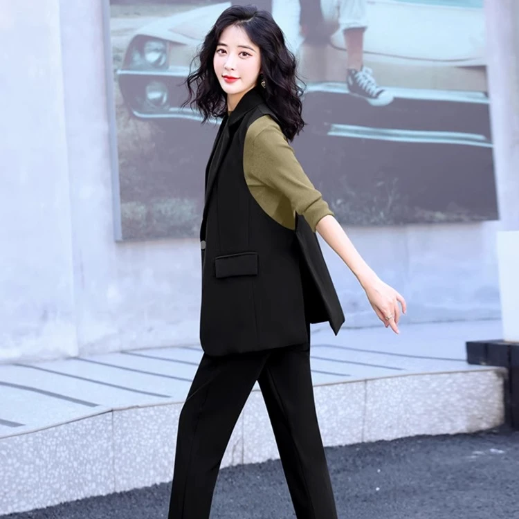 网红西装马甲女款外穿无袖2025春秋新款时尚洋气韩版气质显瘦外套