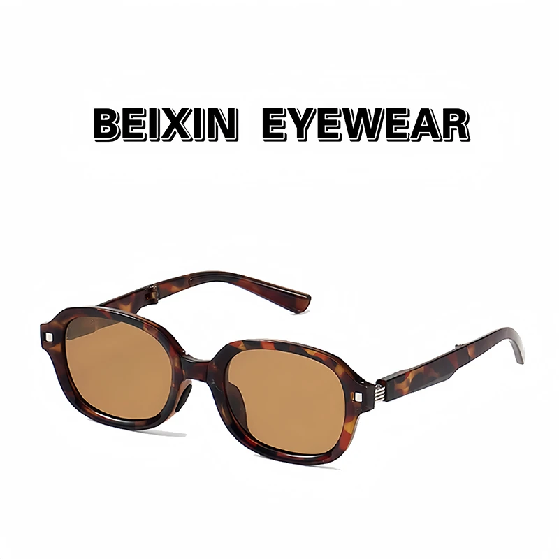 复古方框太阳镜网红潮流防紫外线眼镜时尚超轻偏光可折叠墨镜